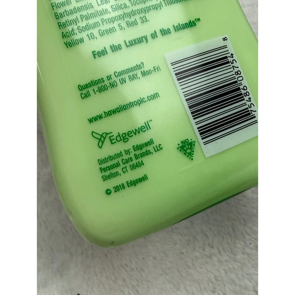 Hawaiian Tropic After Sun Moisturizer Lime Coolada Aloe Vera 16oz Pump Bottle